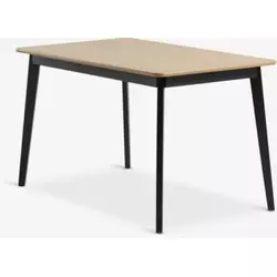 Trpezarijski sto 80x130 natur hrast/crna