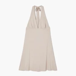 Cropp - Mini obleka s pentljo - bež