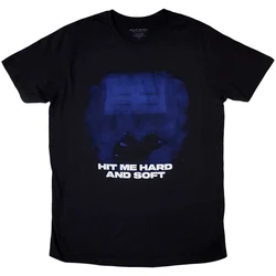 Billie Eilish Majica Hit Me Hard And Soft Blue Lines Unisex Black M
