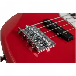 VESTON GUITARS JB-RD Red bas kitara