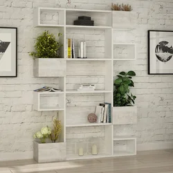 Hanah Home Polica 120x171x20cm Bela