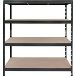 Polica metalna 180x160x60cm 4 police mdf rivet xl