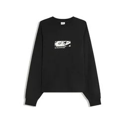 Bershka Majica siva/črna/bela