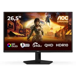 AOC G4 Q27G41ZDF computer monitor 67.3 cm (26.5) 2560 x 1440 pixels Quad HD QD-OLED Black, Red