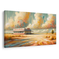 Slika osamljeni diner pod nebom - 90x60