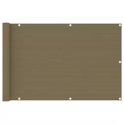 Balkonski zastor smeđe-sivi 90 x 600 cm HDPE