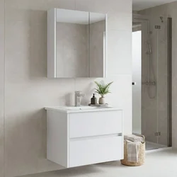 HANAH HOME Kupatilski ormarić sa umivaonikom i ogledalom (2 komada) Arno 65 774
