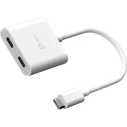 Adapter j5create JCA164 USB-C® na dva priključka USB-C® z videom in Power Deliveryjem