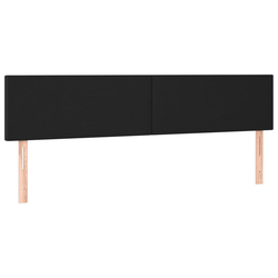 Vidaxl Box spring postelja z vzmetnico črna 200x200 cm umetno usnje