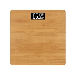 Digitalna osebna tehtnica do 180kg LCD bambus