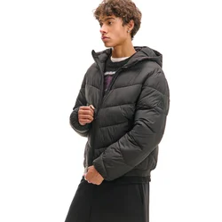 Cropp - Prošivena puffer jakna s kapuljačom - CRNO