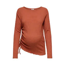 Only Maternity Majica OLMZIA rjasto rdeča