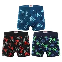 3-PACK moške boksarice Uomo Wild Motion