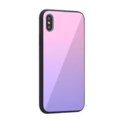 Maska Glass Mirror za iPhone XS Max 6.5 in roze.