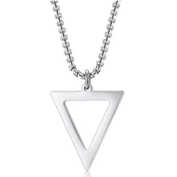 Ogrlica Simple Triangle - Srebrna KP33477