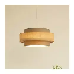 Brilagi - Luster na sajli RESNA 1xE27/60W/230V, prečnik 40 cm, braon/bež
