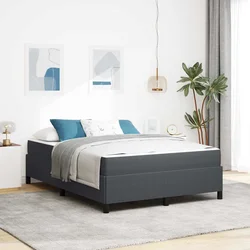 vidaXL Konstrukcija postelje Drugo Temno siva 140 x 200 cm