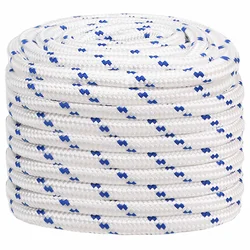 vidaXL Večnamenska uporabna vrv 20 mm 50 m Bela in modra PP