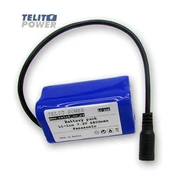 TELIT POWER Zaštićena Li-Ion baterija za svetlo električnog bicikla 7.4V 6800mAh sa NCR18650