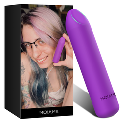 Paloqueth Bullet Mini Vibrator with 10 Powerfull Vibration Modes Purple