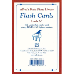 ALFREDS BASIC PIANO LIBRARY FLASH CARDS LEVELS 2-3