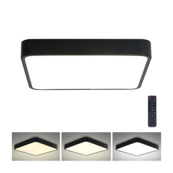Brilagi - LED prigušiva svetiljka POOL SQUARE LED/36W/230V 3000-6000K 40x40 cm crna + daljinski upravljač