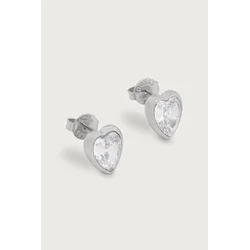 GUESS Uhani CRYSTAL LOVE srebrna / transparentna