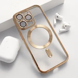 Maska za telefon Mag Case Electro za iPhone 16 Pro Max, Zlatne boje