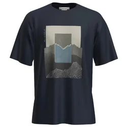 icebreaker Merino 150 Tech Lite SS Relax Tee Mtn Shi majica, midnight navy (M)