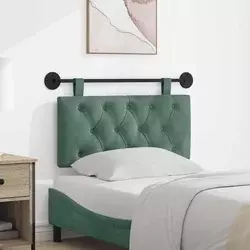 vidaXL Visoki naslon za glavo Morsko zelena 100 x 55 x 7 cm Žamet