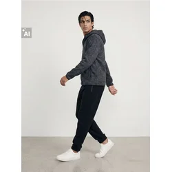 Sinsay - Fleecy jogger pantalone - crno
