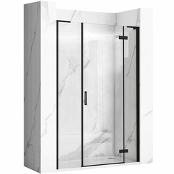 Tuš vrata Rea Hugo 130 Black