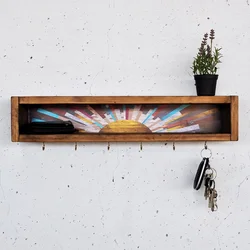 Hanah Home Zidna polica Raf293, Braon