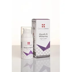 Crystal Derma Glycolic & whitening night cream, 30ml