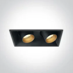 UGRADBENA SVJETILJKA 2X11W/2X820lm/3000K/ CRNA  KOMPLET