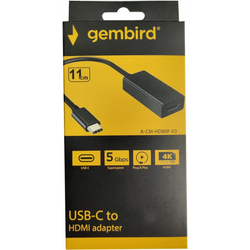 GEMBIRD A-CM-HDMIF-03 TYPE-C TO HDMI 11cm CABLE