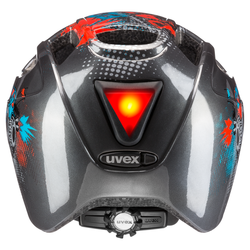 Uvex FINALE JUNIOR LED, otroška kolesarska čelada, črna