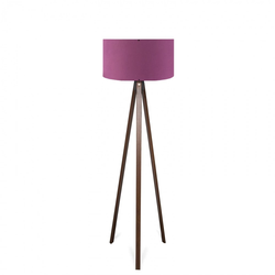 OPVIQ AYD 2955 Podna lampa, Drvena, E27, Ljubičasta