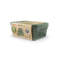 Tefal N1170610 MASTER SEal ECO set škatle za hrano, 4 kosi, 0,2l/ 0,55l/ 1l/ 3,7 L, zelena