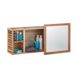 CH Home Zidna polica sa ogledalom Holly 800X170X300