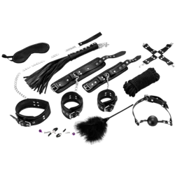ZENN Complete 11-Piece Bondage Set for Beginners II - Black