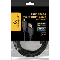 GEMBIRD HDMI Kabl CC-HDMID-15 male to micro D-male, 4.5m, Crni