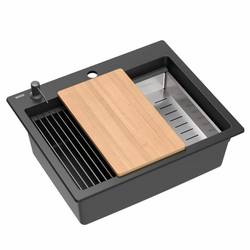 Quadron Sudopera KURT 110 HCQK5052BLM_PC, 2 korita, Crna