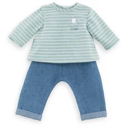 Oblačilo Pants & T-Shirt Sailor Bords de Loire Mon Premier Poupon Corolle za 30 cm dojenčka od 18 mes