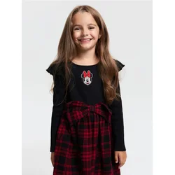 Sinsay - Pamučna haljina sa vezom Minnie Mouse - šareno