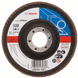 Bosch lamelni brusni disk X551, Expert for Metal prečnik 115 mm; granulacija 120, ravni 2608607364
