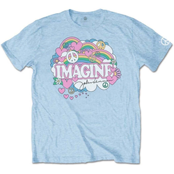 John Lennon Unisex majica Rainbows Love & Peace S