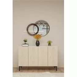 HANAH HOME Komoda Aplos 120 White Travertine