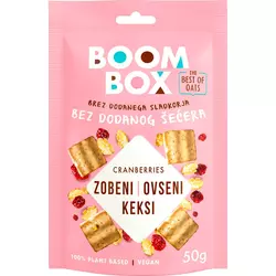 Boom Box ovseni keks brusnica, 50g
