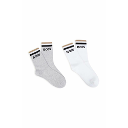 Otroške nogavice BOSS 2-pack bela barva